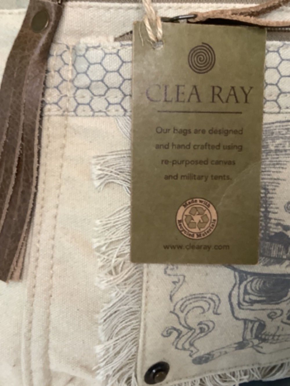 NWT CLEA RAY Canvas Skull shoulder crossbody bag - Picture 9 of 11